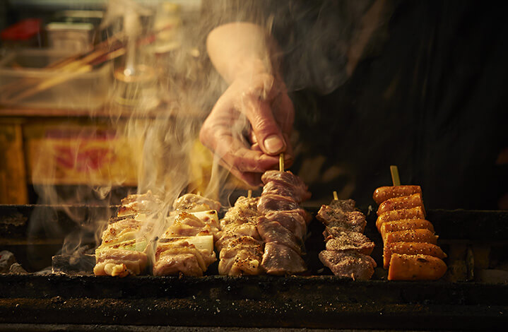 焼きシーン